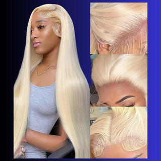 Brazilian Blonde Straight Frontal Wig