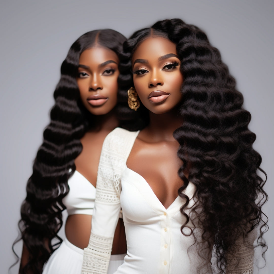 Brazilian Deep Wave Transparent Closure Wig