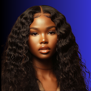 Brazilian Deep Wave Transparent Closure Wig
