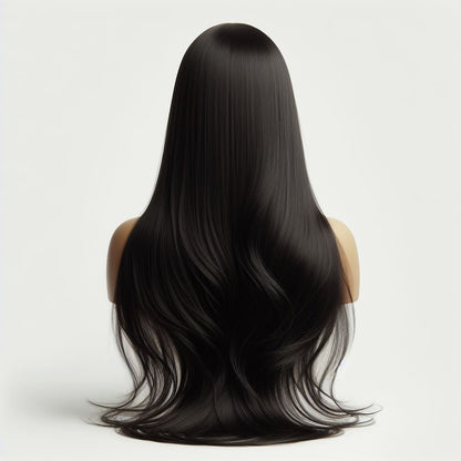 Straight Transparent Closure Wig